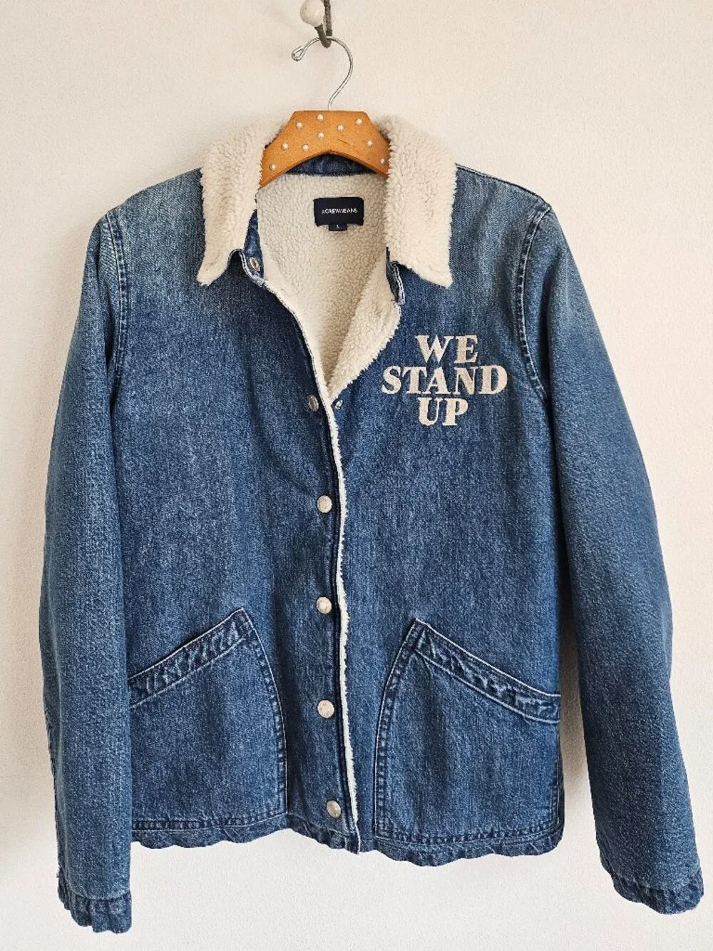 J.Crew Sherpa Lined Denim Jacket 